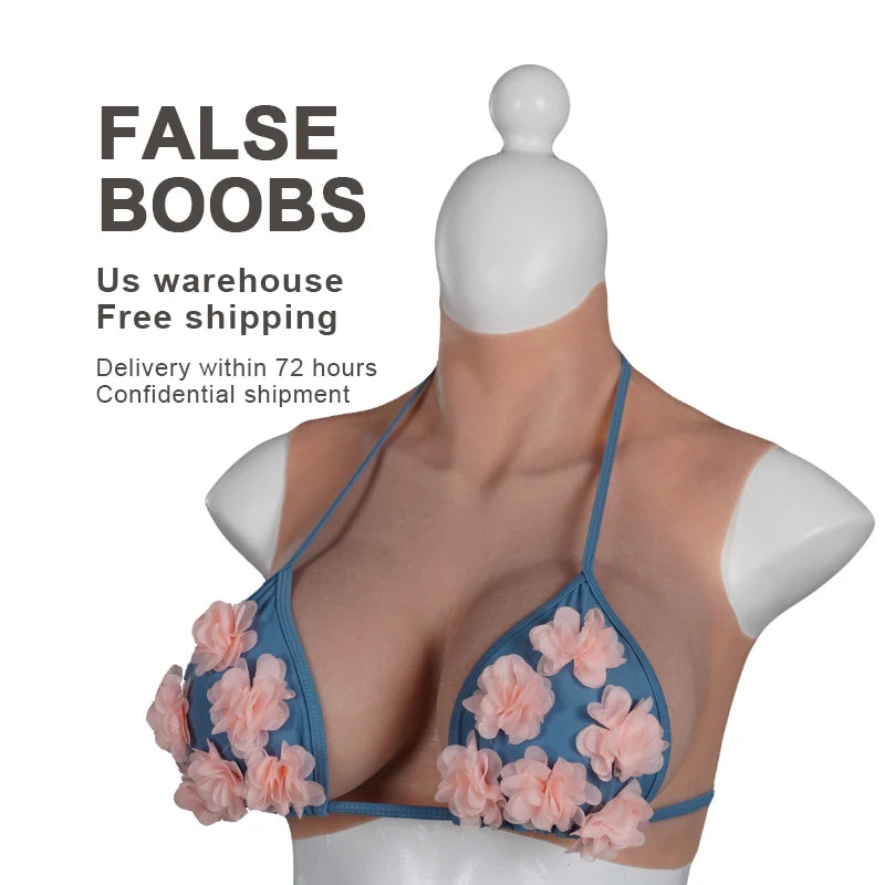 US Warehouse Realistic Silicone Chest Forms – Soft Touch Body Enhancement Accessory for Costume & Performance Use