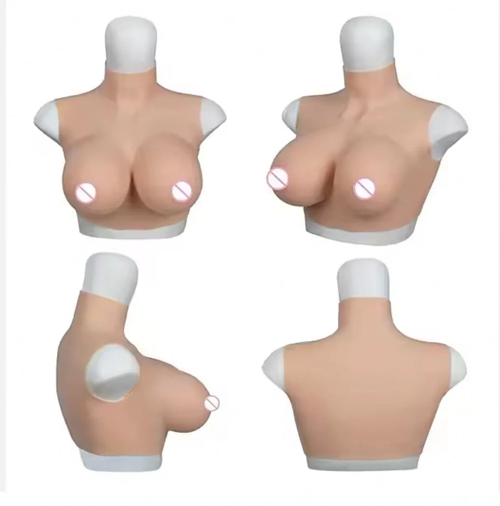 US Warehouse Realistic Silicone Chest Forms – Soft Touch Body Enhancement Accessory for Costume & Performance Use