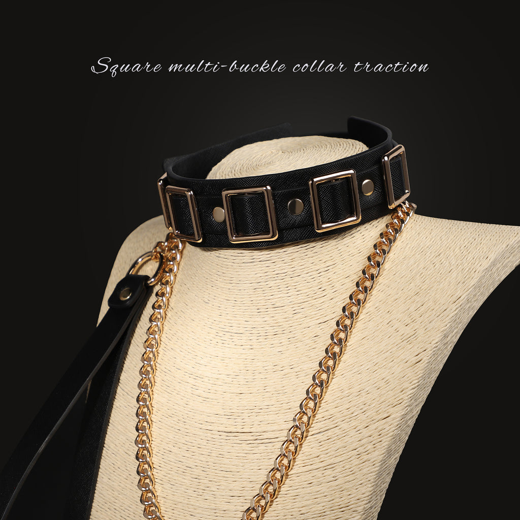 Stylish Multi-Buckle Collar – Comfortable, Adjustable & Discreet